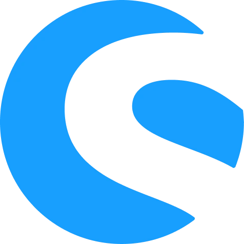 Shopware logo with stylized blue 'S' symbol on transparent background.